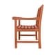 preview thumbnail 5 of 11, Malibu Outdoor Patio Plaid Eucalyptus Hardwood Bench