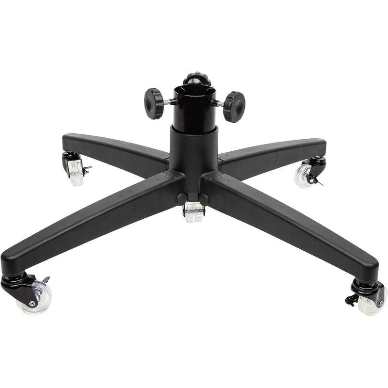 Rolling Christmas Tree Stand for up to 9 Foot Artificial Trees - Heavy-Duty Artificial Xmas Tree Stand Base - Black