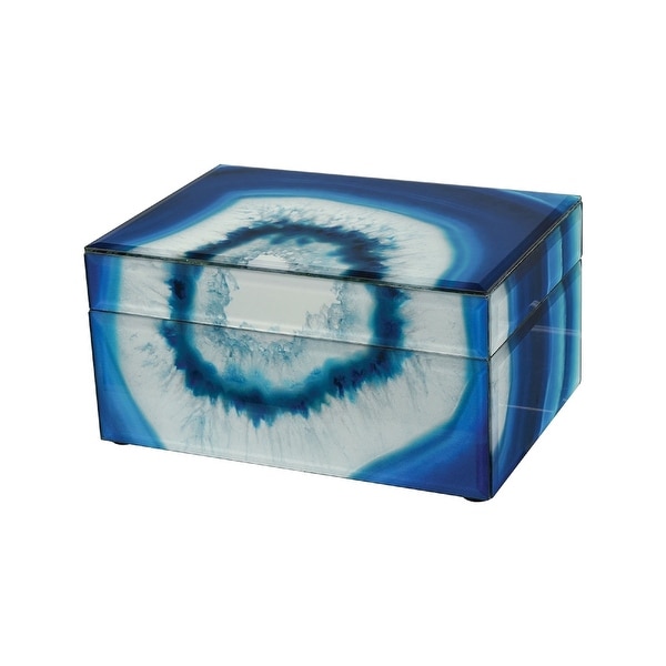 4” Blue Marara Ornamental Box - N/A