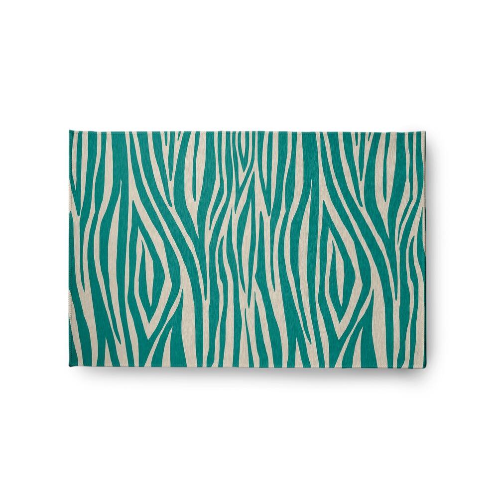 Wood Stripe Design Chenille Area Rug