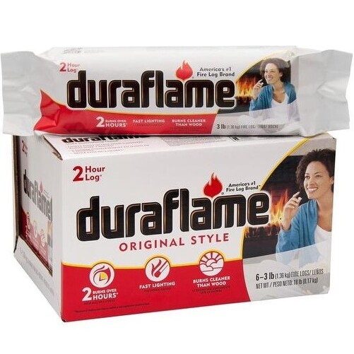 Duraflame 00625 Firelogs, 3 Lb, Pack of 6