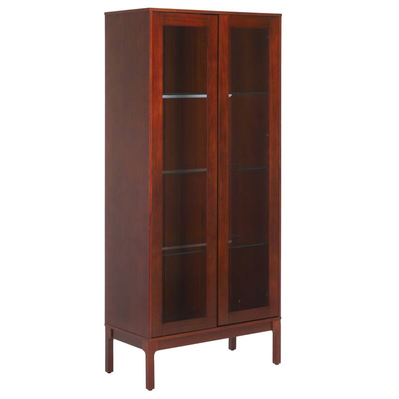 SEI Furniture Clairville Curio Cabinet - 32"W x 16"D x 70"H