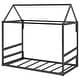 preview thumbnail 6 of 6, Kids House Bed Playhouse Metal Bed Frame for fun children's bedroom, Twin Size, Easy Assembly🛍️🛒