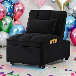 4 in1 Multi-Function Single Sofa Bed with Storage Pockets - Bed Bath ...