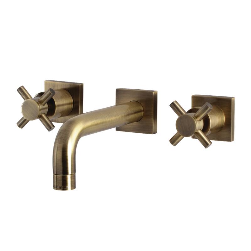 Kingston Brass Concord Two-Handle 3-Hole Wall Mount Bathroom Faucet