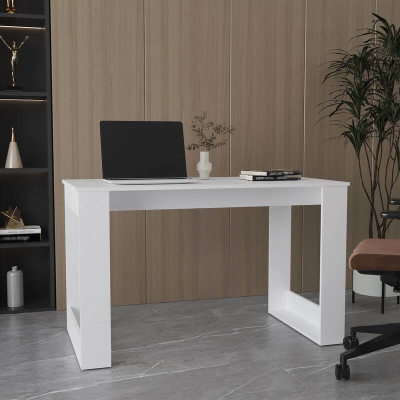 Versatile Compact Writing Desk for Efficient Work and Creativity - White