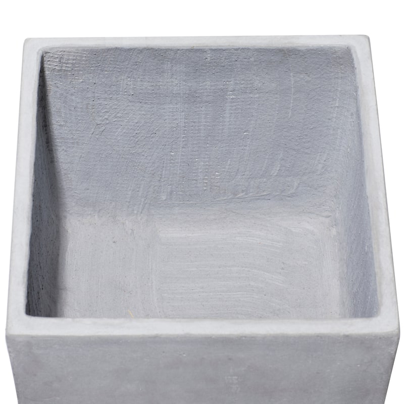 White Light Grey or Grey Fiber Clay Boho Modern Planter Pot (Set of 2) - S/2 15", 18"H