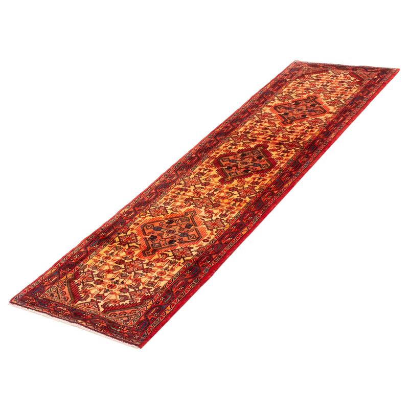 ECARPETGALLERY Hand-knotted Konya Anatolian Cream Wool Rug - 2'8 x 10'1