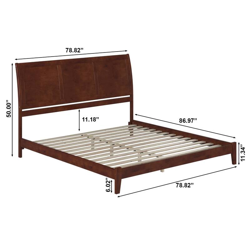 AFI, Portland Solid Wood Low Profile Platform Bed