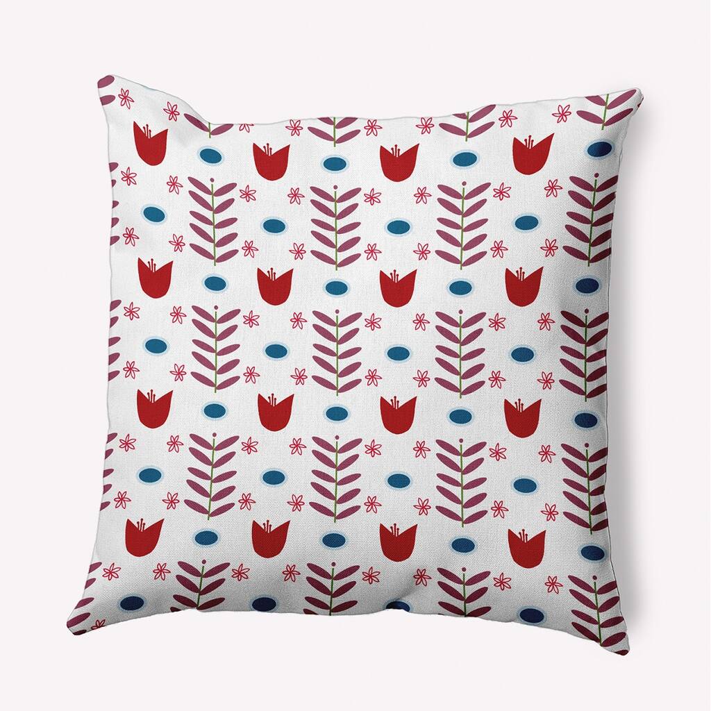 Spring Garden Polyester Indoor/Outdoor Pillow