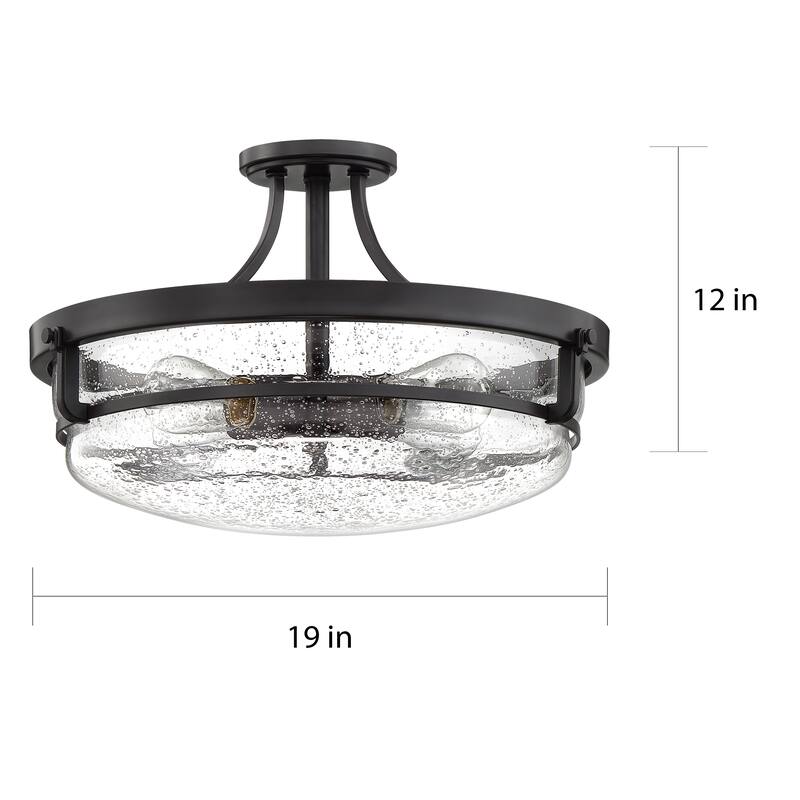 Porch & Den Faull Bronze 4-light Semi-flush Mount