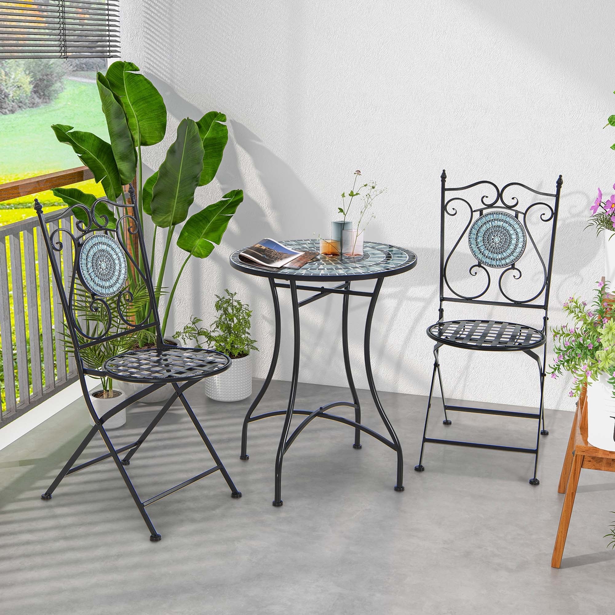 Heavy duty bistro set sale
