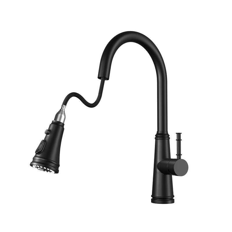 Single Lever Kitchen Sink Faucets with Pullout Sprayer