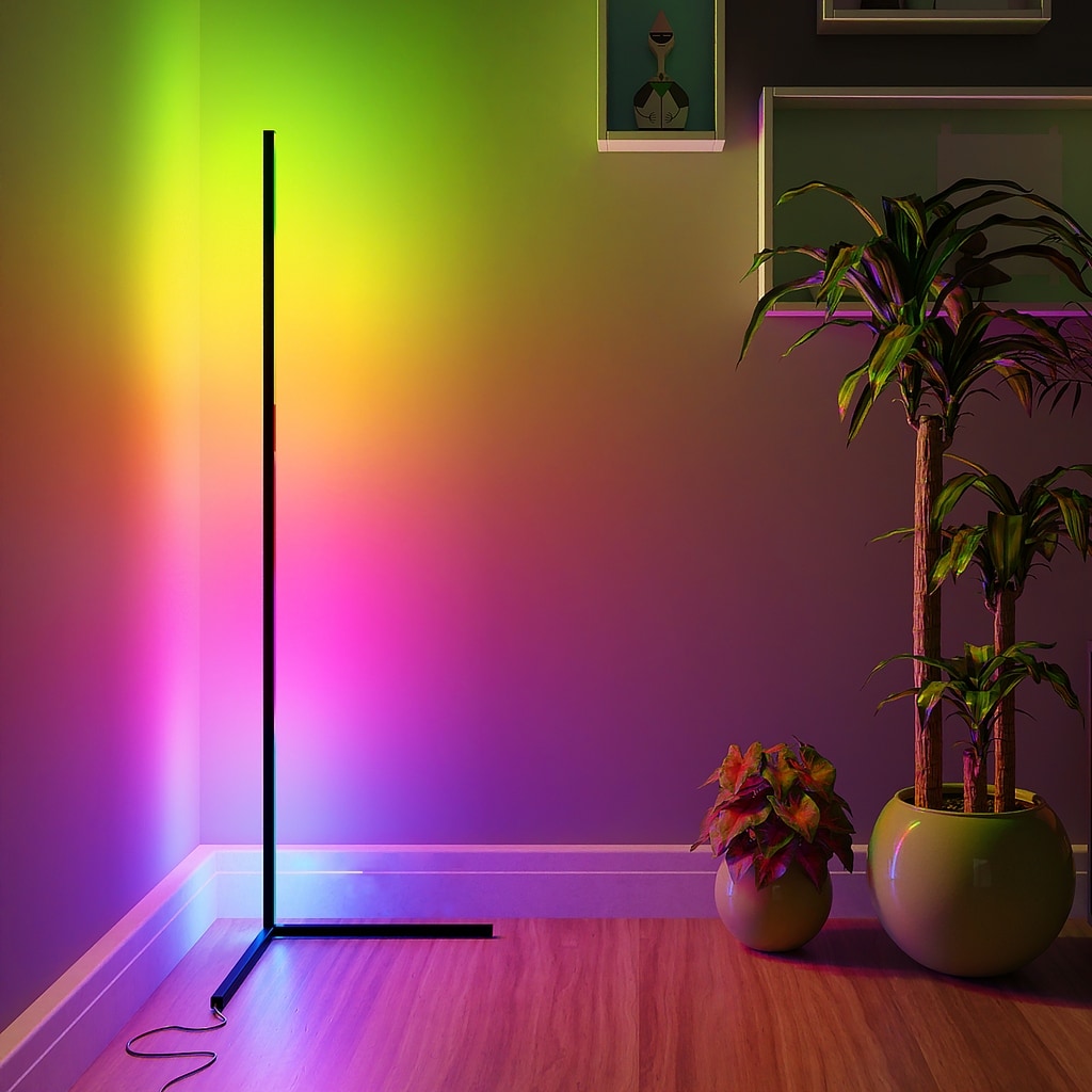 EP LIGHT 55 RGB Corner LED Floor Lamp Ambient Lighting