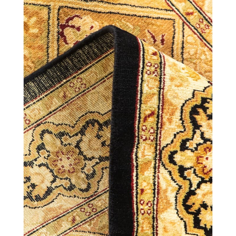 Overton Handknotted Wool Traditional Oriental Brown Runner