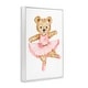 preview thumbnail 20 of 32, Stupell Ballerina Teddy Bear Framed Giclee Art Design By Amy Hall