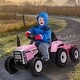 preview thumbnail 32 of 38, Kids Battery Powered Electric Tractor with Parent Remote Control & Trailer
