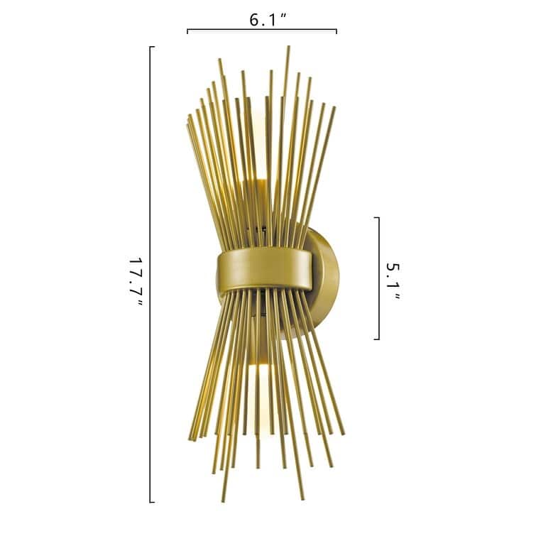 Maxax 2 - Light Dimmable Gold Wallchiere