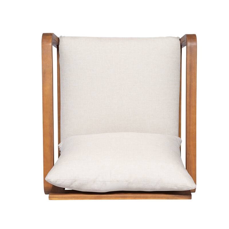 Christopher Knight Home - Outdoor Acacia Wood Lounge Chair with Cushions