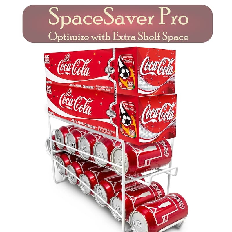 Sorbus Soda Can Beverage Dispenser Rack - Holds 12,12oz Soda Cans