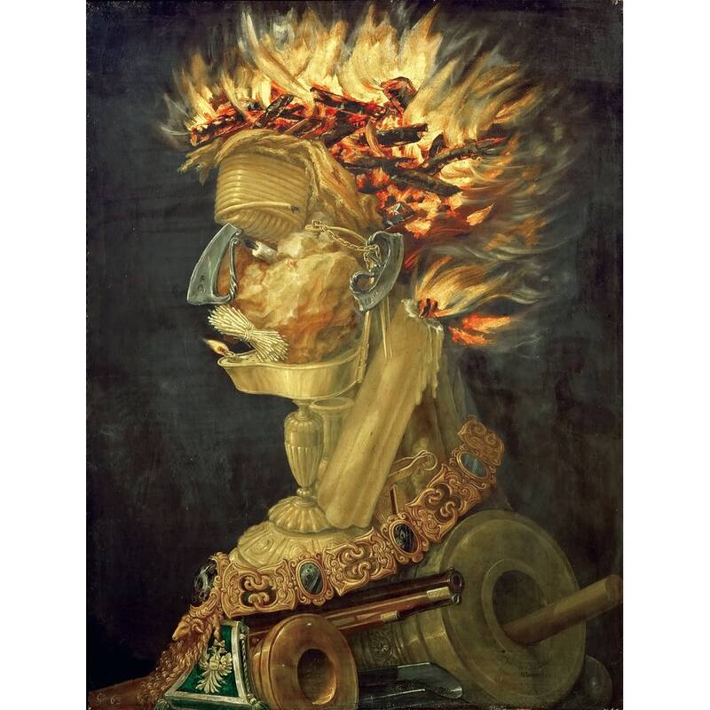 Fire (Allegory of Fire) by Giuseppe Arcimboldo Giclee Print Oil ...