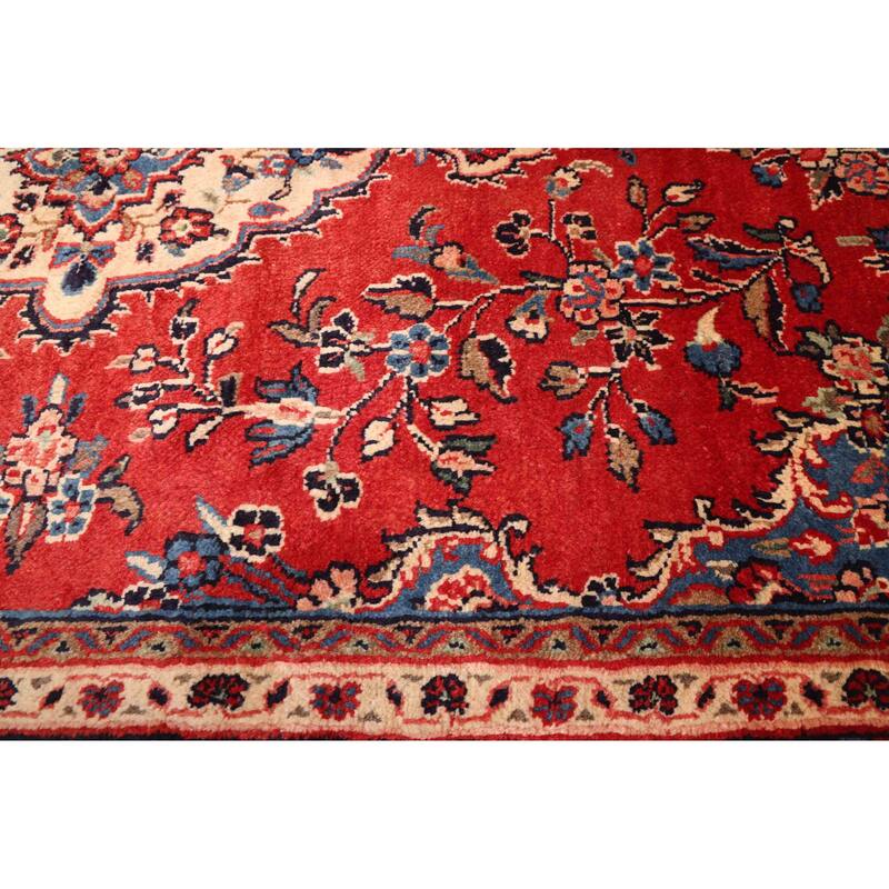 ECARPETGALLERY Hand-knotted Andelz Red Wool Rug - 4'6 x 7'2