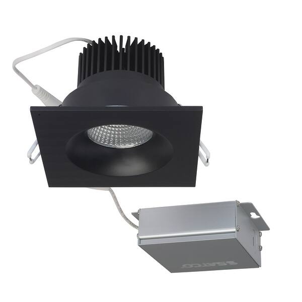 12w Led Dw Downlight 35 In 3000k 120v Square Remote Driver Black Bed Bath And Beyond 33118037 2831