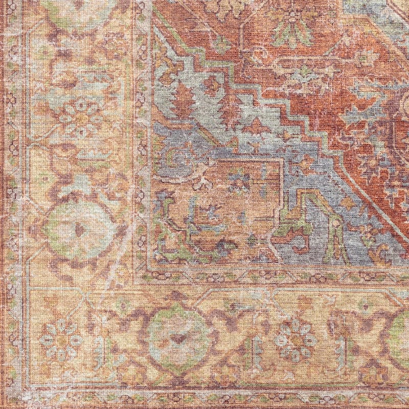 Livabliss Tala Vintage Machine Washable Area Rug