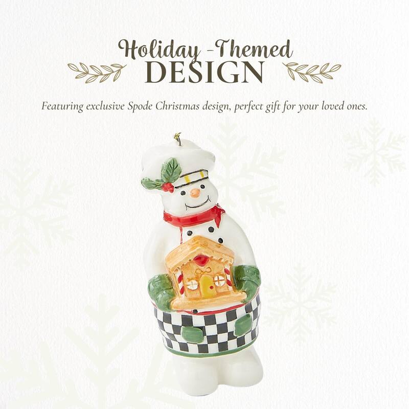 Spode Tree Snowman Baker Ornament