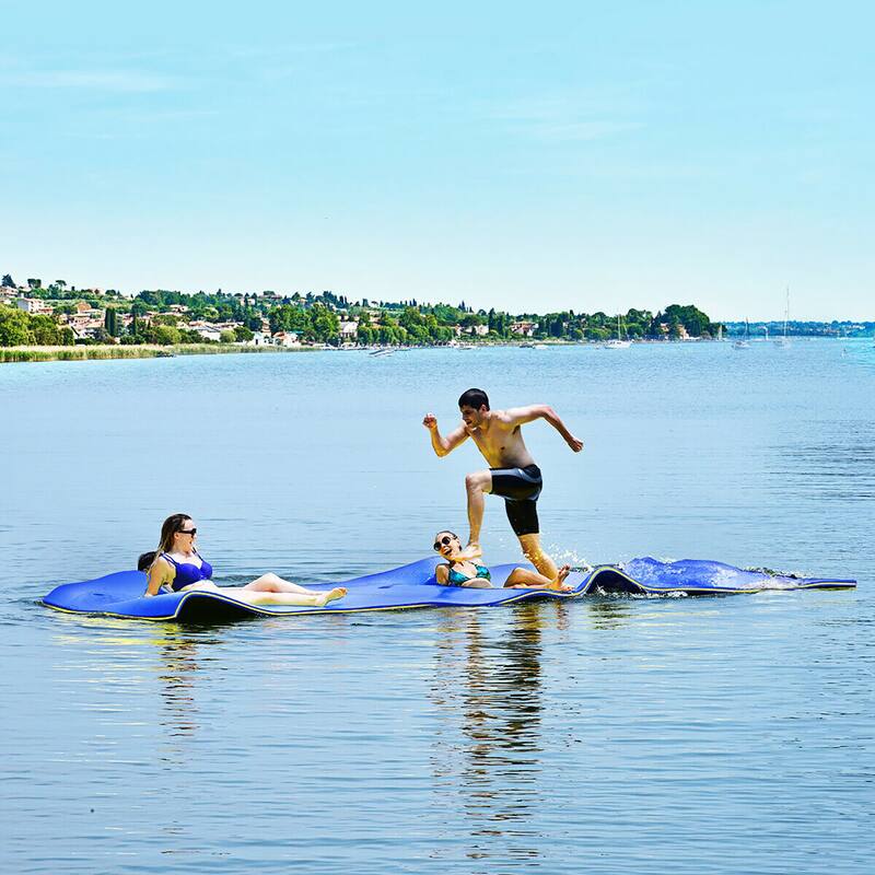 3 Layer Floating Water Pad Foam Mat Water Recreation Relaxing 18' x