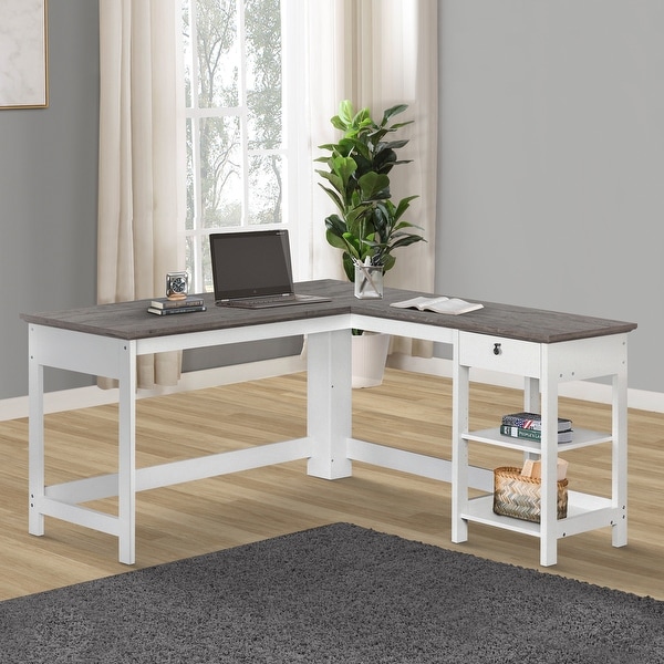 birch l shaped desk