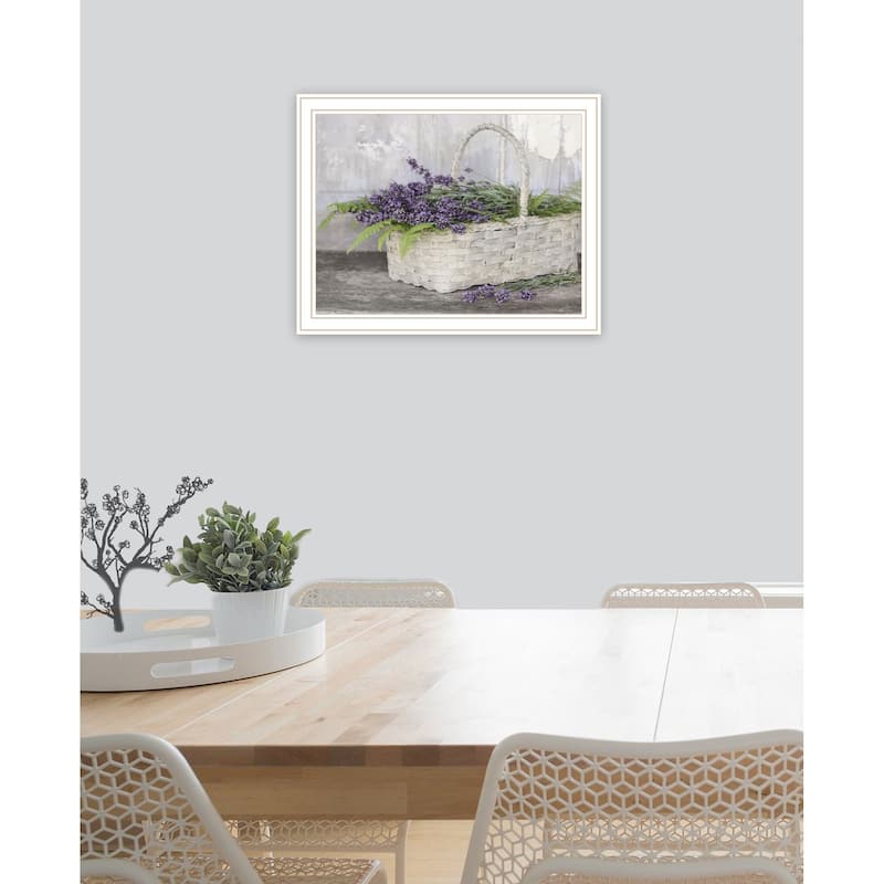 TrendyDecor4U Contemporary "My Lavender" Framed Print Wall Art