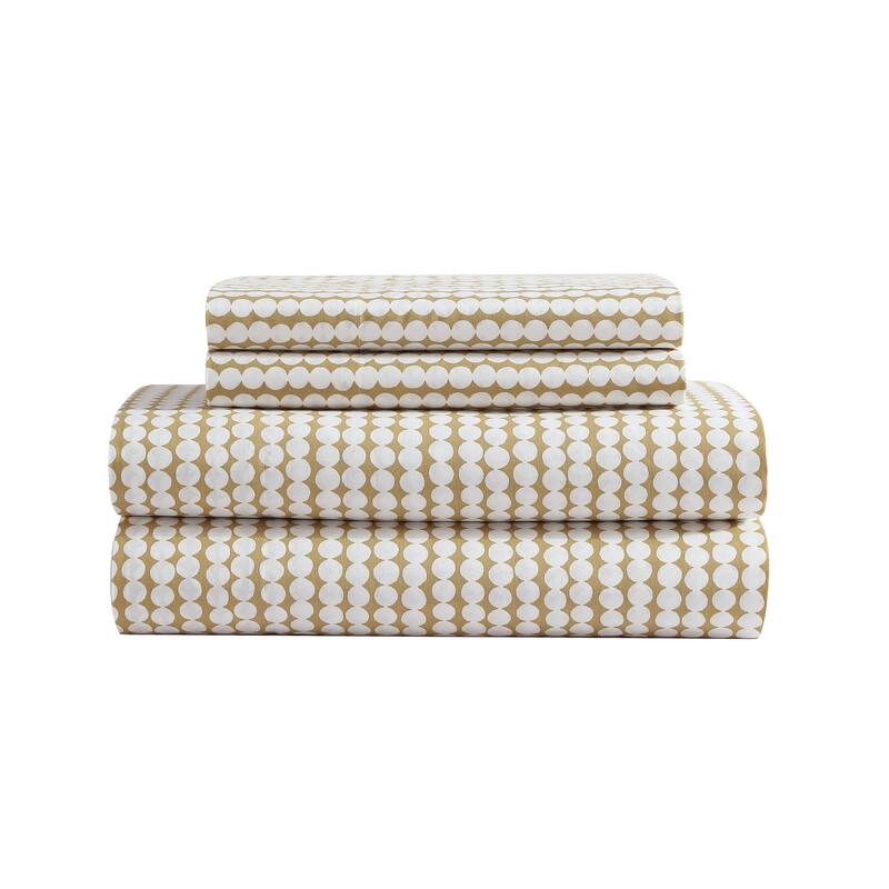 Marimekko Organic Cotton Printed Sheet Sets - King - Pikku Rasymatto Beige