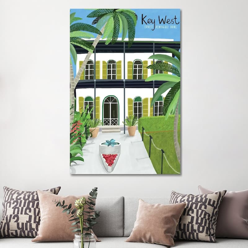 iCanvas "A Key West Hemingway" by Carla Daly Canvas Print