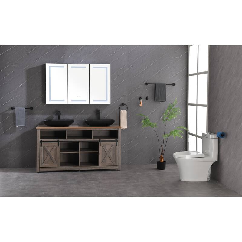 48"X30" LED Mirror Medicine Cabinet with Lights