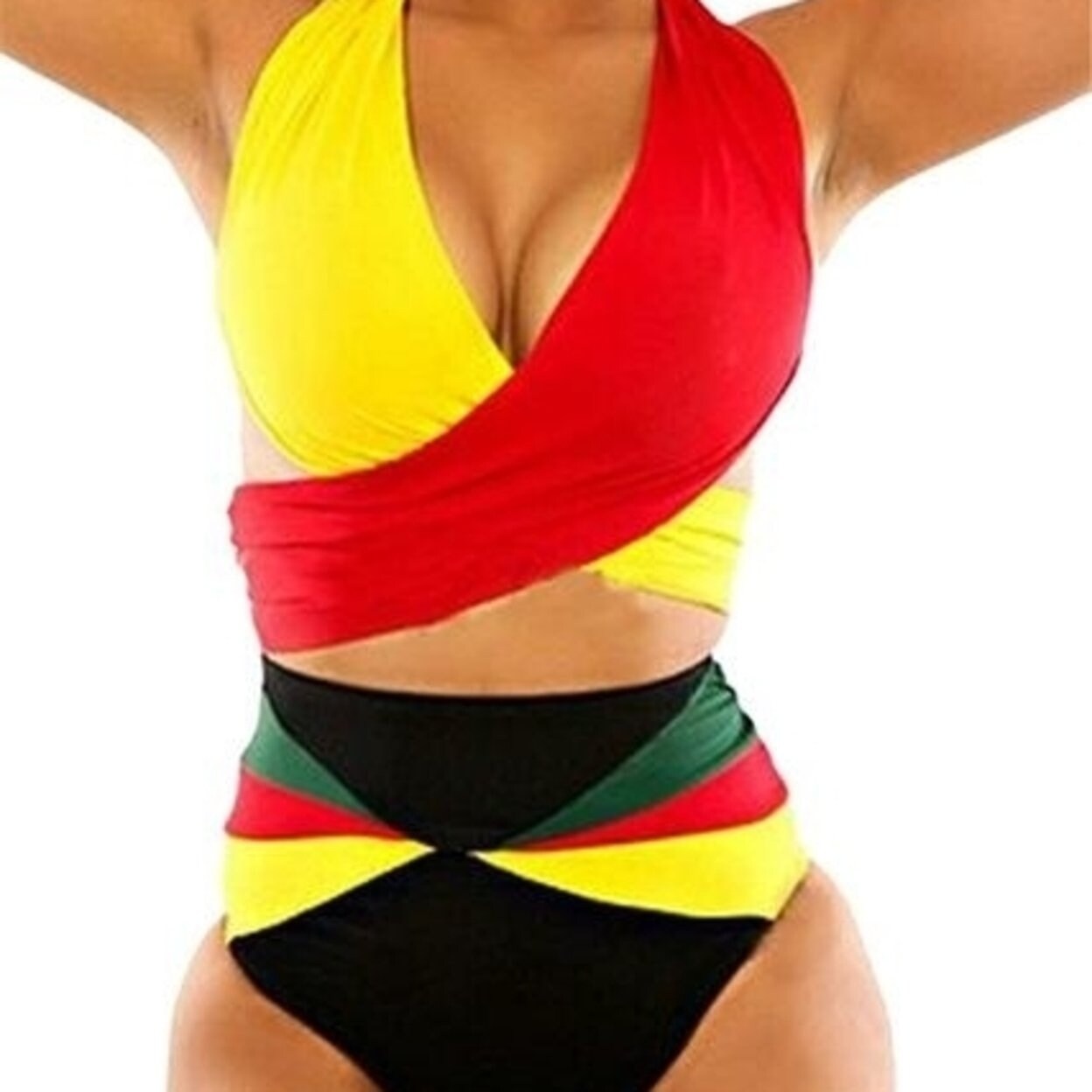 Shop High Waist Bikini 2017 Plus Size Bikinis Set African Swimwear