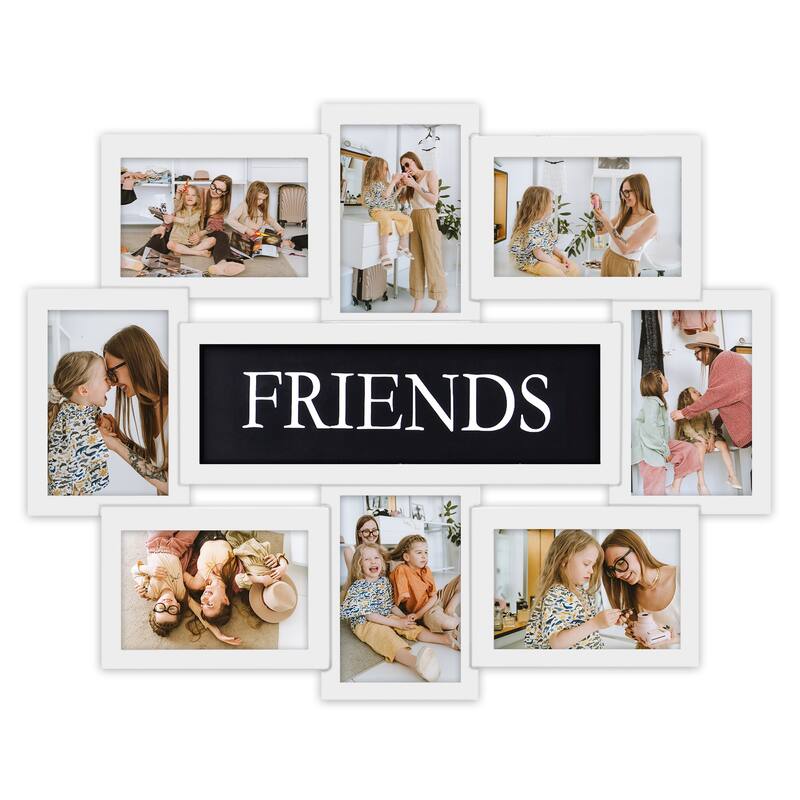HELLO LAURA 12 Opening Decorative Wall Hanging Collage Puzzle Picture Photo Frame