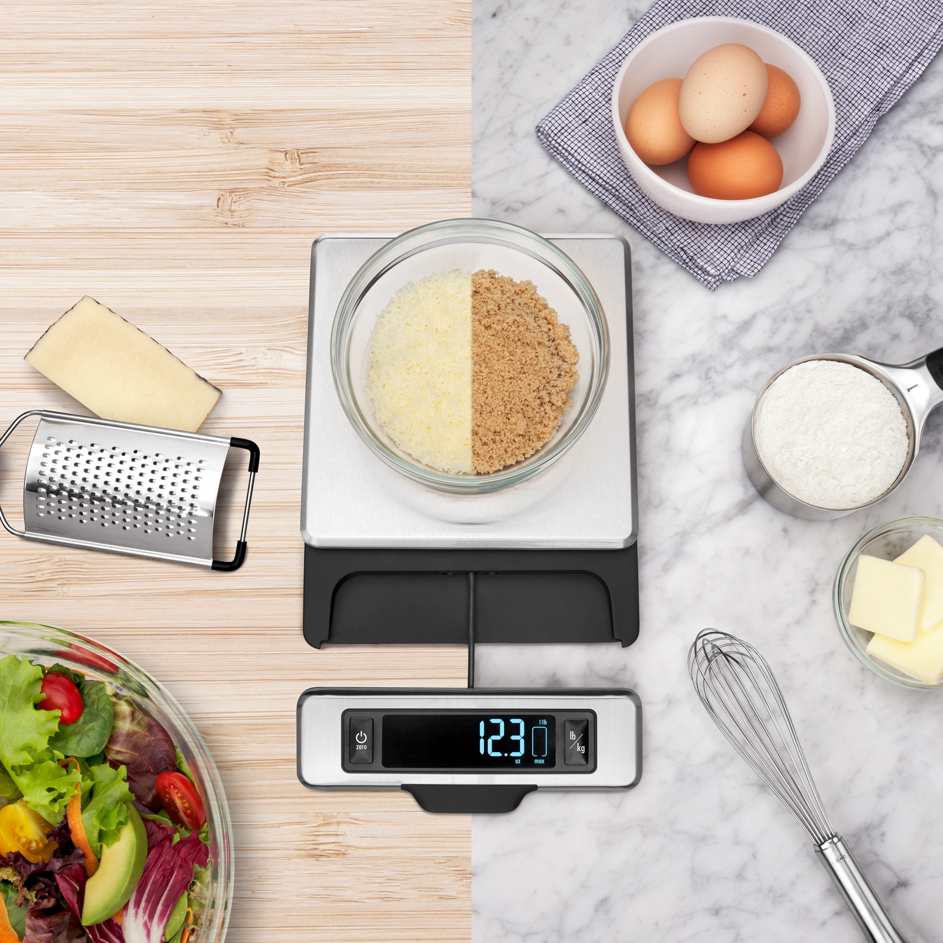 Steel Food Oxo Kitchen Scale OXO Stainless Steel Scale With Pull