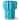 Teal Scallop Tall Stoneware Planter with Silicone Plug 6.46x6.46x7.87 in