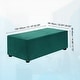 preview thumbnail 54 of 55, Stretch Foot Stool Cover Rectangular Square Foot Stool Slipcover Dark Green - 51.18"-62.99"