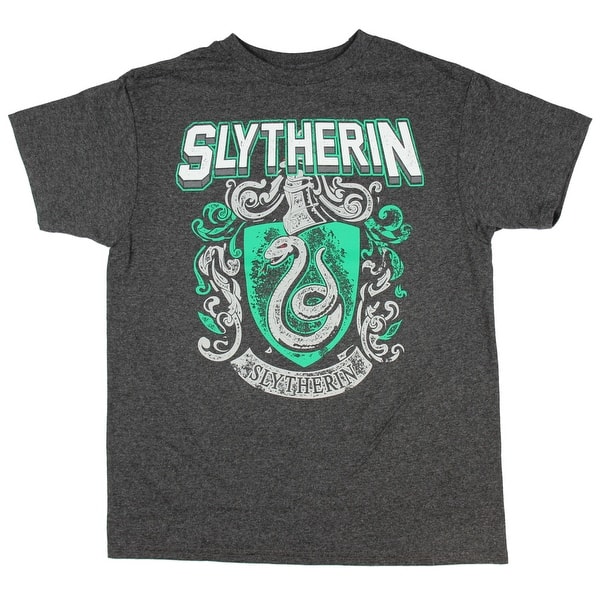 Harry Potter Gifts Kids Birthday Gift Idea Childrens Clothes Boys Fashion Top Harry Potter Slytherin Crest Boys T-Shirt Official Merchandise Ages 3-13