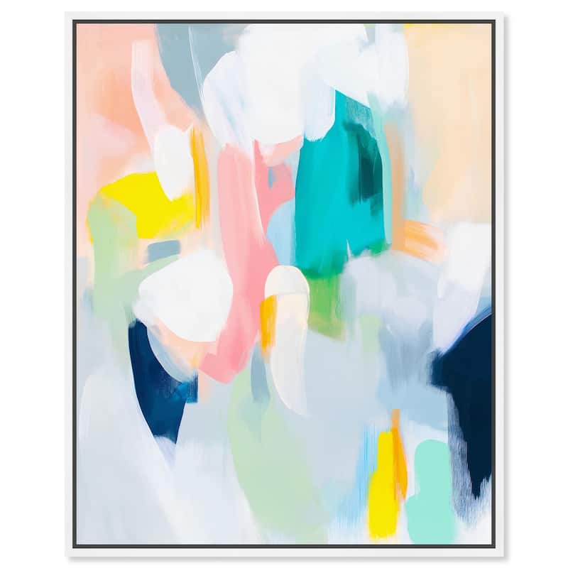 Layered Lush III Canvas by Art Remedy - 24" x 30" - White