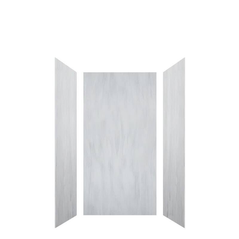 Transolid LWK363672 Lusso 72" H x 36" W x 36" D Three Wall Alcove