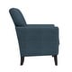preview thumbnail 13 of 20, Alex Plush Low-Pile Velour Armchair with Flared Arms