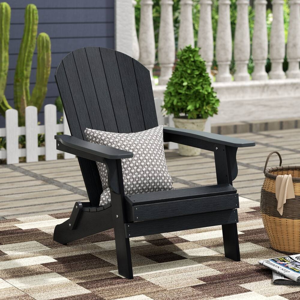 Vineyard HIPS Outdoor Folding Eco-Friendly All Weather Seashell Adirondack Chair