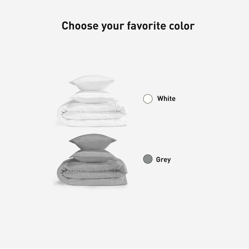 BEDGEAR Performance Duvet Cover and Sham Set - Moisture-Wicking Breathable Cooling Bedding