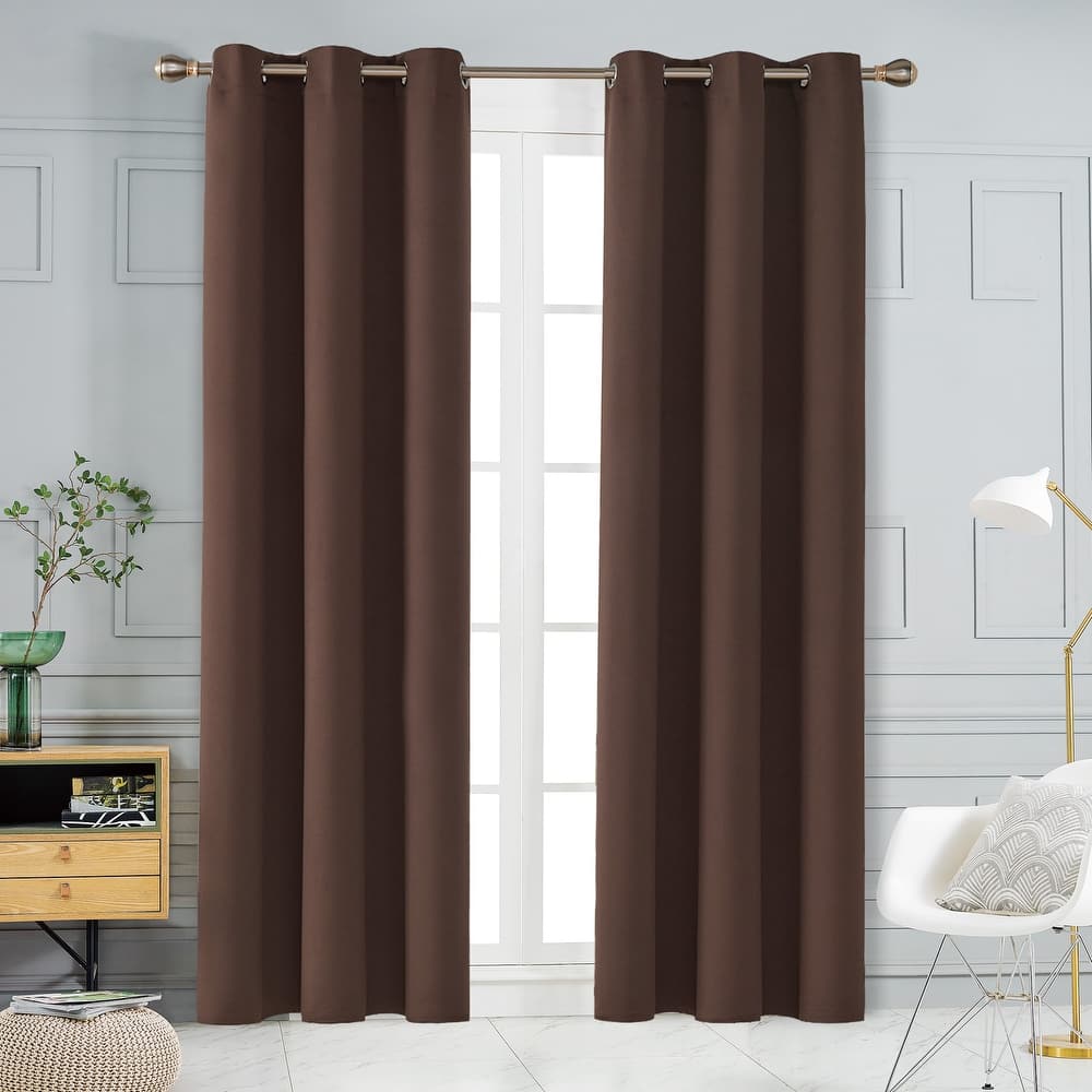 Deconovo Insulated 42 Width Curtain Panel Pair (2 Panel)