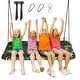preview thumbnail 39 of 45, Goplus 700lb Giant 60'' Platform Tree Swing Outdoor w/ 2 Hanging - See details Camo Green