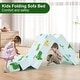preview thumbnail 26 of 48, DoCred Kids Folding Sofa, Convertible Floor Mattress, Bed, Play Couch