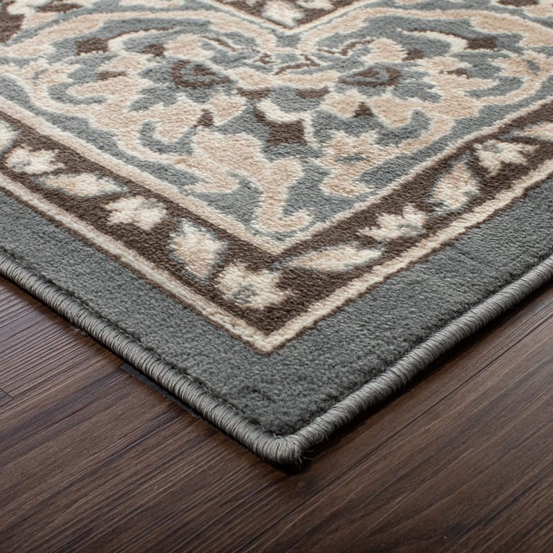 Superior Glendale Floral Medallion Indoor Area Rug